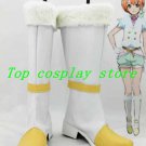 Love Live! Hoshizora Rin lovelive Snow Halatio White & Yellow Cosplay shoes boot