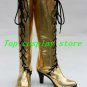Vocaloid Diva Megurine Luka Gold High Heel Cosplay Boots shoes #VOC048 shoe boot