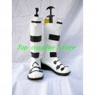 D.Gray-man Allen Walker PU Leather Cosplay Boots shoes black&white #DGC008 shoe