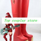 GuiltyGear Guilty Gear INO red high heel cosplay shoes boots shoe boot  #YY002