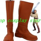 Star Wars Jedi Knight Obi-Wan Kenobi Cosplay Shoes Costume Boots Custom Made v2