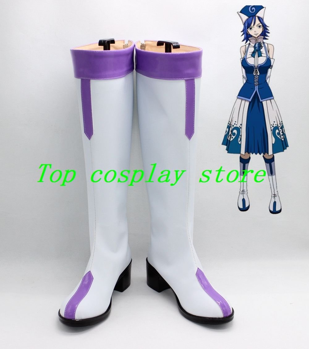 Fairy Tail Cosplay Juvia Lockser Cosplay Boots shoes #FT002