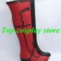 Batman  Arkham Asylum Harley Quinn Cosplay Shoes Boots Red + Black  #15YJZ58