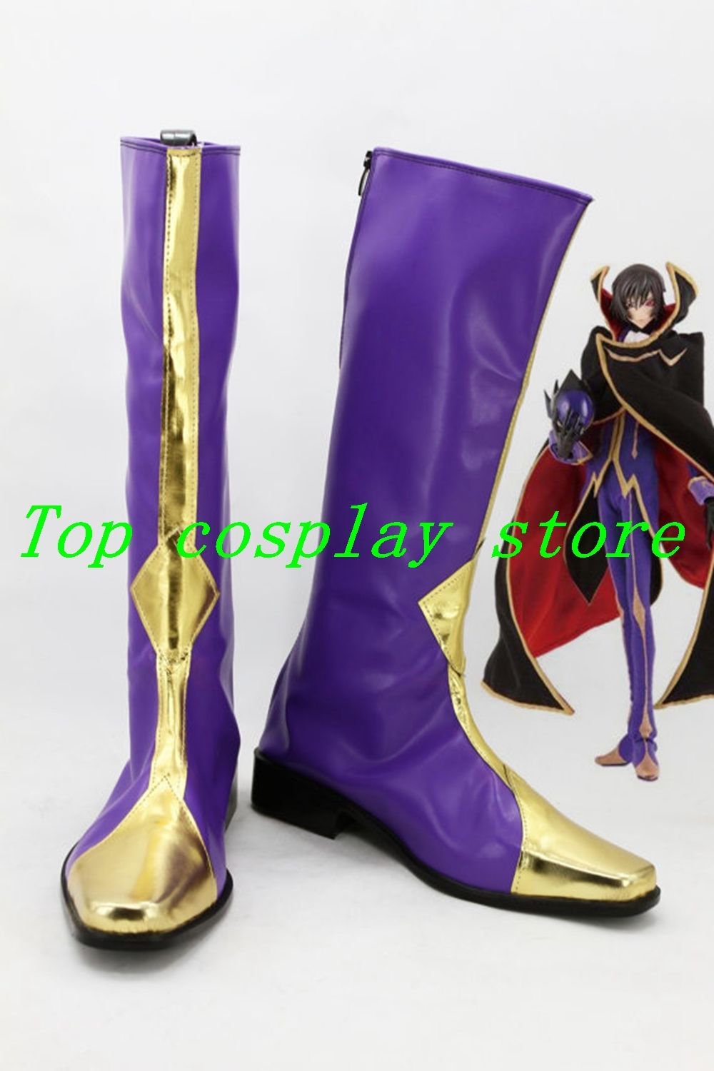 Code Geass Lelouch of the Rebellion Zero Cosplay Shoes Boots shoe boot ...