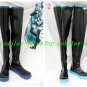 Vocaloid Hatsune Miku Black Long Cosplay Boots shoes Black/Blue Version D #VOC79