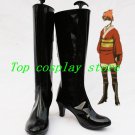 Gintama Silver Soul/Gin Tama Kagura Cosplay Show Boots shoes black Ver #DTSS03