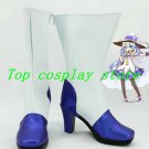 Vocaloid Miku Snow Miku Blue & White Cosplay Boots shoes #VOC009 shoe boot