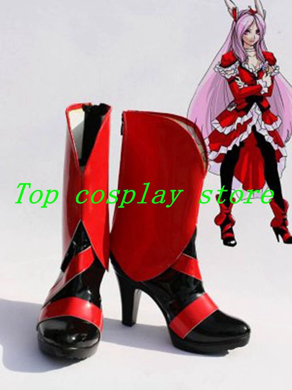 Pretty Cure Cosplay Cure Passion Cosplay Boots shoes short Ver red/black #PC018