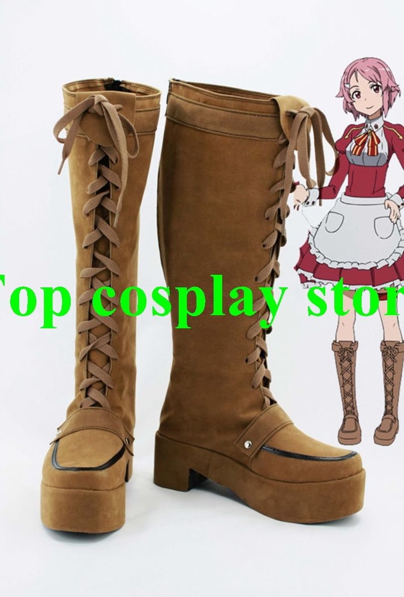 RWBY Yellow Trailer Yang Xiao Long Cosplay Shoes Boots brown Version C hand made