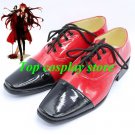 Black Butler Cosplay Grell Sutcliff Red & Black Cosplay shoes Kuroshitsuji Ciel