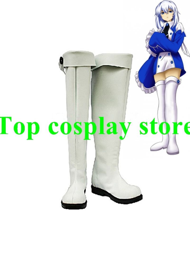 Pandora Hearts Echo Cosplay White Boots shoes #PH004 shoe boot