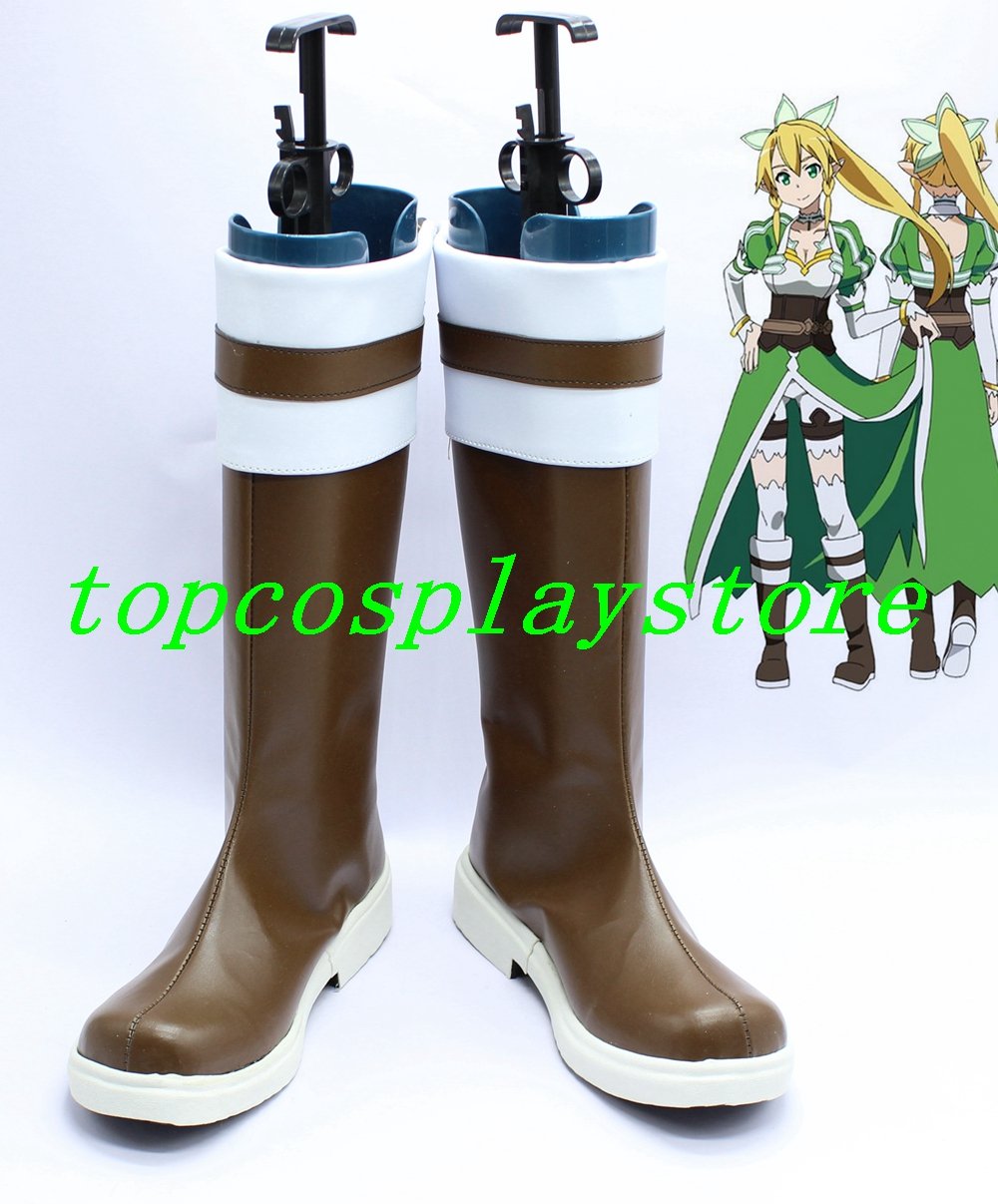 Sword Art Online ALfheim Online Leafa Lyfa Kirigaya Suguha Cosplay Shoes Boots