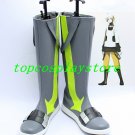 Kagerou Project Konoha Haruka Kokonose Grey yellow white Cosplay Boots Shoes #KP004
