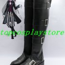 Black Butler Sebastian UnderTaker Cosplay Boots shoes flat ver #15YJZ93