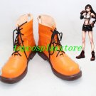 Final Fantasy VII Tifa Lockhart Orange Cosplay Boots shoes fe32