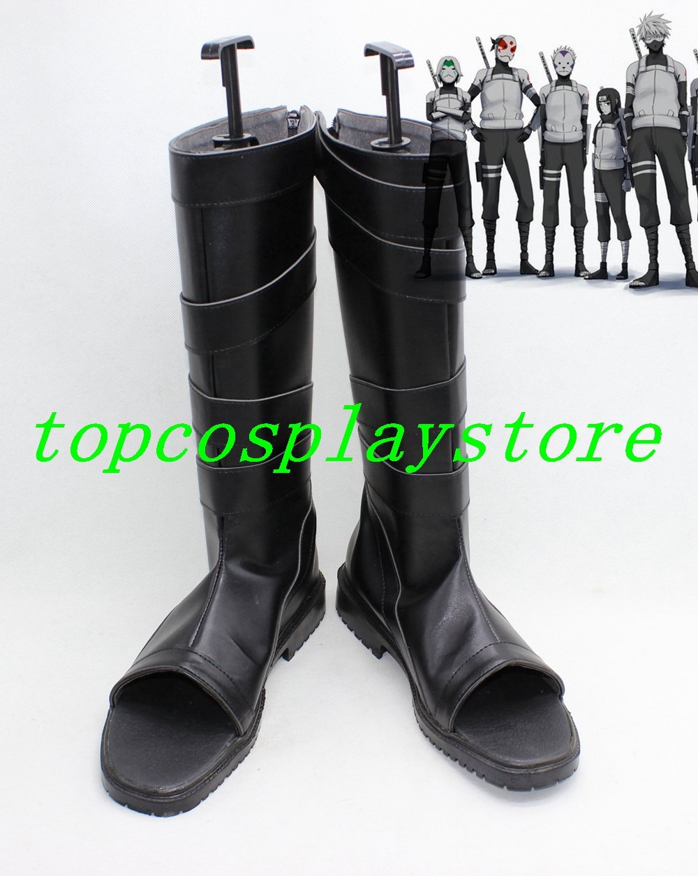 Naruto Black Ops anbu Anime The Anbu Member Hatake Kakashi Cosplay Boots shoes #15YJZ56