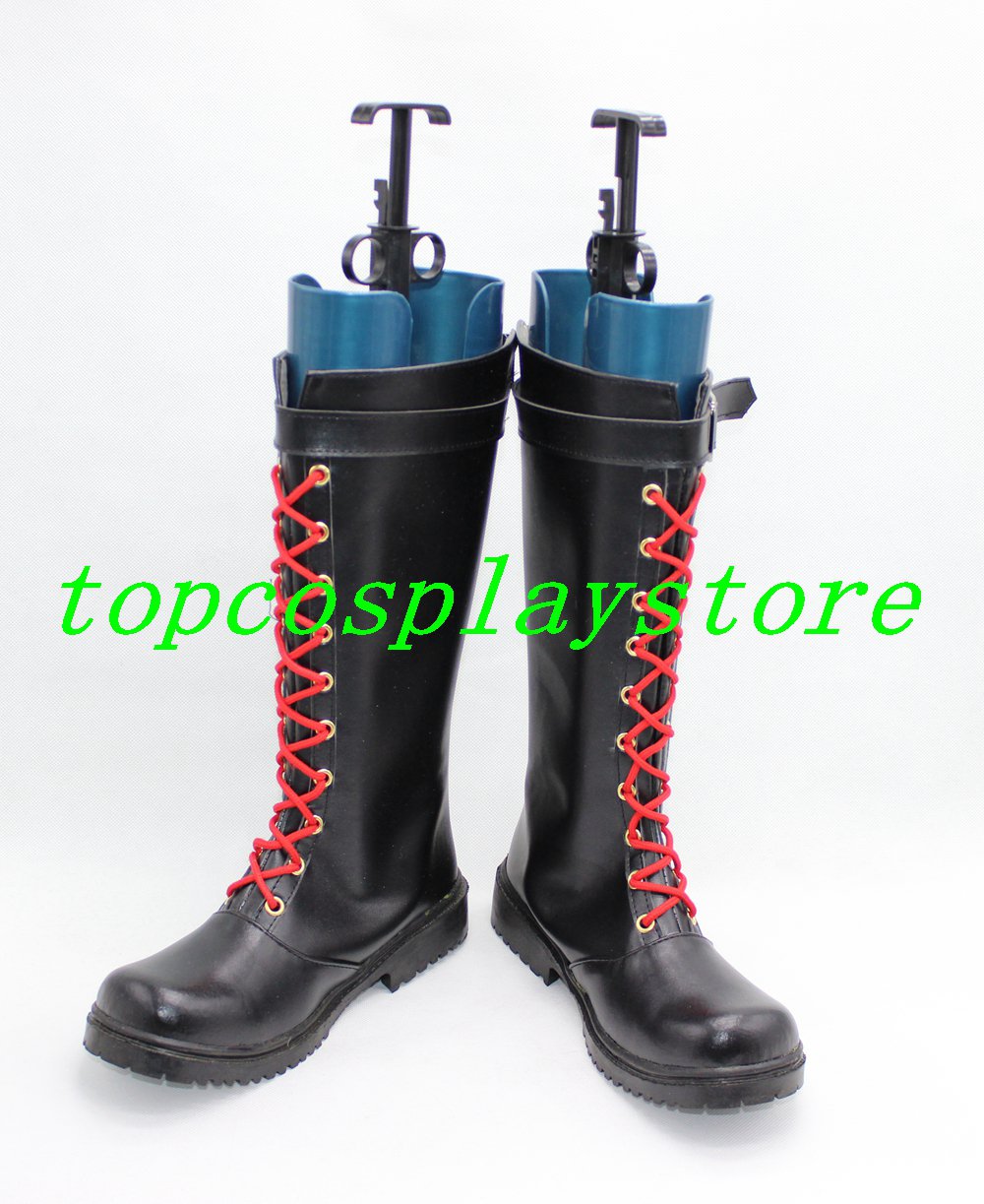 Dungeon Fighter Online Mage PU Leather Cosplay Shoes boots #DO08