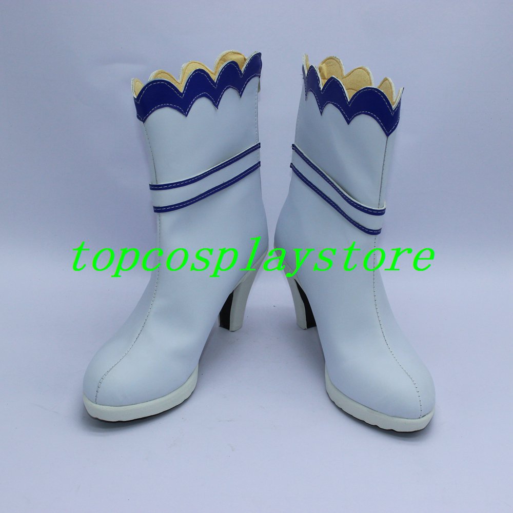 custom-made anime LoveLive! Koizumi Hanayo Cosplay blue Boots shoes de3