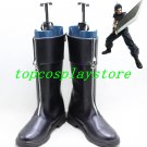 Final Fantasy VII Cosplay Shoes Zacks's Zack Fair Black Boots shoes #GAI051