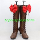 Black Butler II Alois Trancy Pretty Bow Cosplay Boots shoes shoe boot  Halloween Christmas fe3