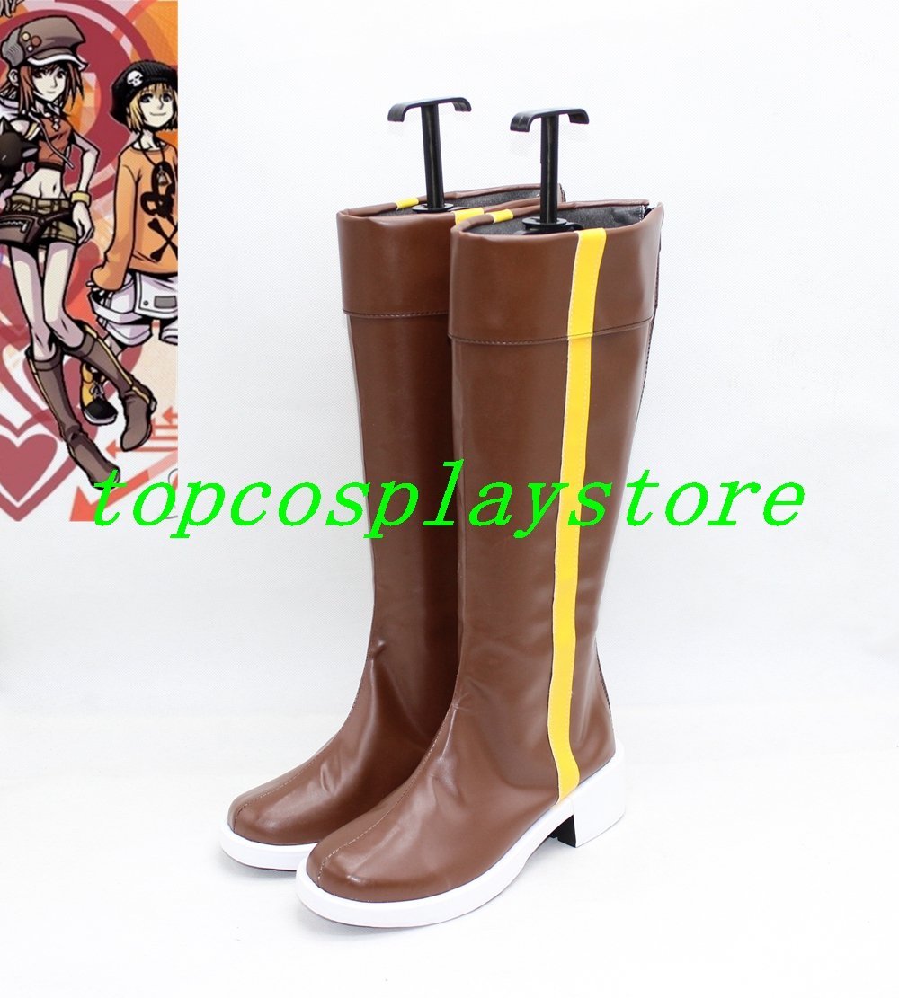 The World Ends With You Misaki Shiki Cosplay Boots Shoes shoe boot  #NC638