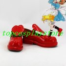 CARDCAPTOR SAKURA KINOMOTO SAKURA red cute lolita hand made shoe Cosplay Boots shoes red #cos0197