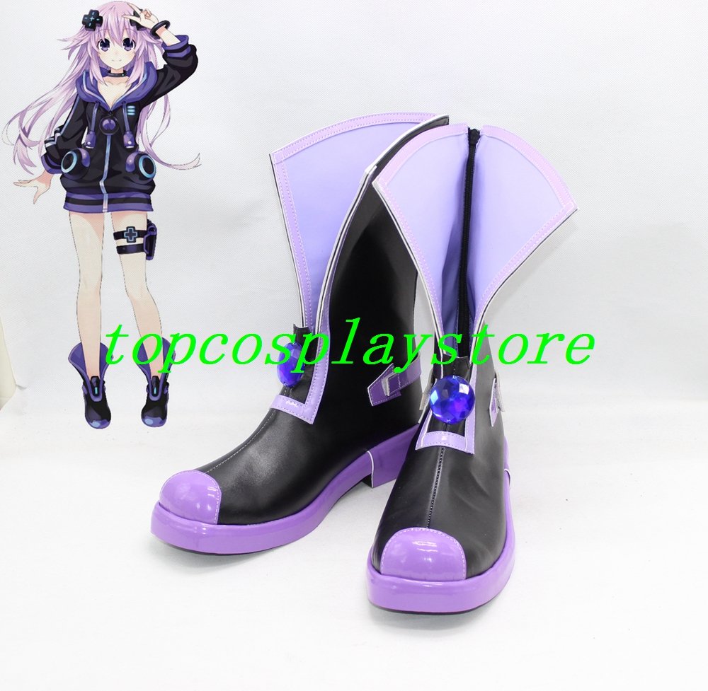 Choujigen Hyperdimension Neptunia Planeptune Game Neptune Game Nepgear Cosplay Shoes Boots #AZ004
