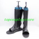 Naruto Uchiha Sasuke Cosplay Boots shoes Black open heel