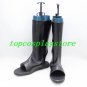 Naruto Uchiha Sasuke Cosplay Boots shoes Black open heel