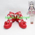 Kobayashi-san Chi no Maid Dragon KannaKaumy Kanna Kaumy red cute lolita Cosplay Shoes Boots red 1