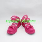 Kobayashi-san Chi no Maid Dragon KannaKaumy Kanna Kaumy red cute lolita Cosplay Shoes Boots pink 2