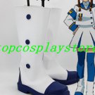Angelic Layer Misaki Suzuhara Cosplay Shoes Boots White with blue sole Custom-Made #AO001