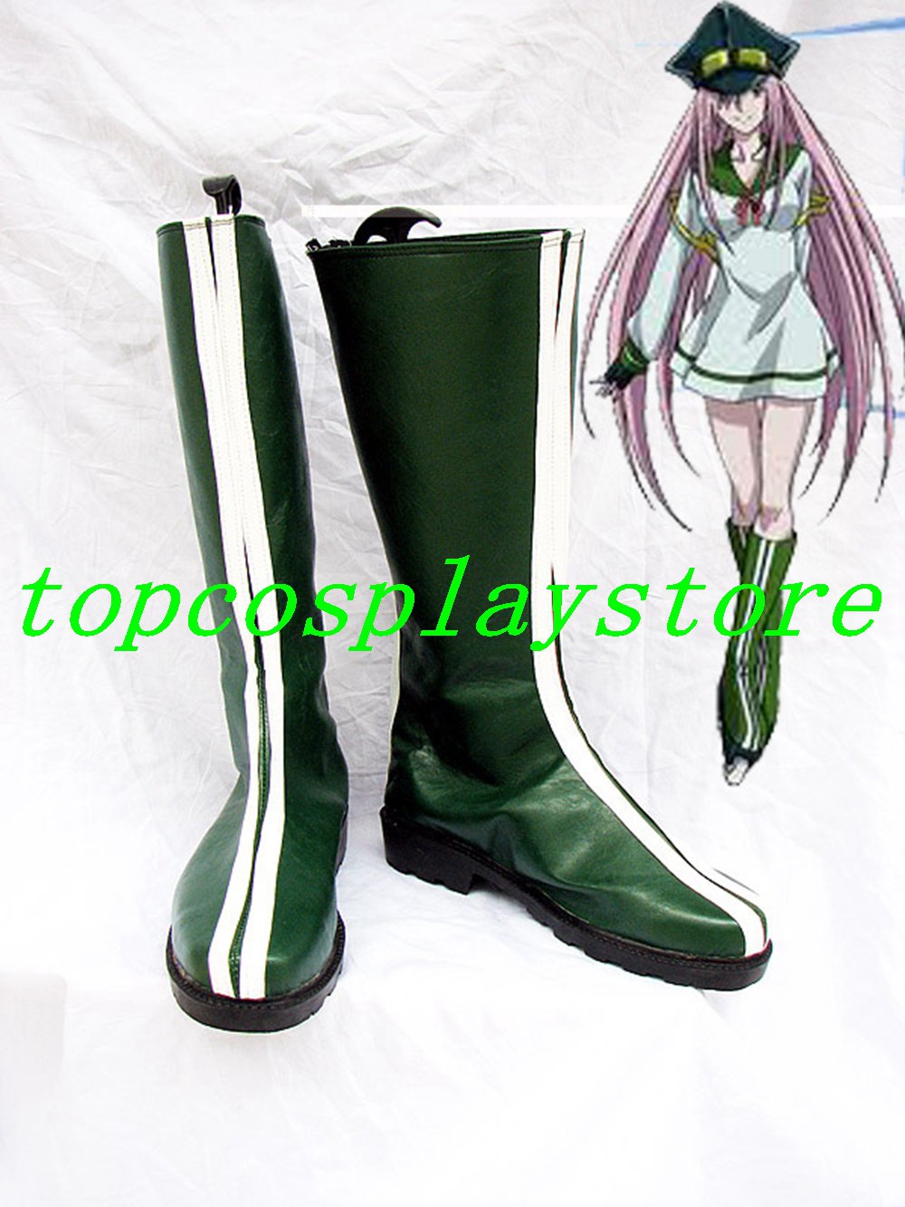 Air Gear Cosplay Simca Cosplay Show Boots shoes green Ver #AO003