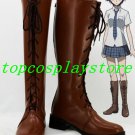 Akuma no Riddle Tokaku Azuma Brown Cosplay Boots shoes #AO005