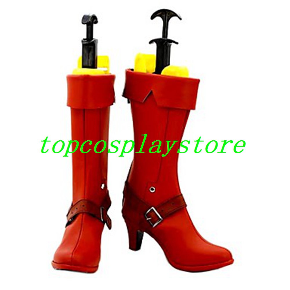 Adventure Time Avril Cosplay Boots shoes Red Ver #AO009