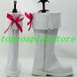 AKB0048 Cosplay Chieri Sono White Cosplay Boots shoes white ver with red bow #AKB002