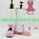 AKB0048 Makoto Yokomizo cosplay Shoes Boots white&pink short ver #AKB006