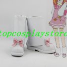 AKB0048 Sonata Shinonome cosplay Shoes Boots white&pink short ver #AKB0012
