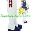 AKB0048 Yuka Ichijou cosplay Shoes Boots black&blue long ver #AKB0015