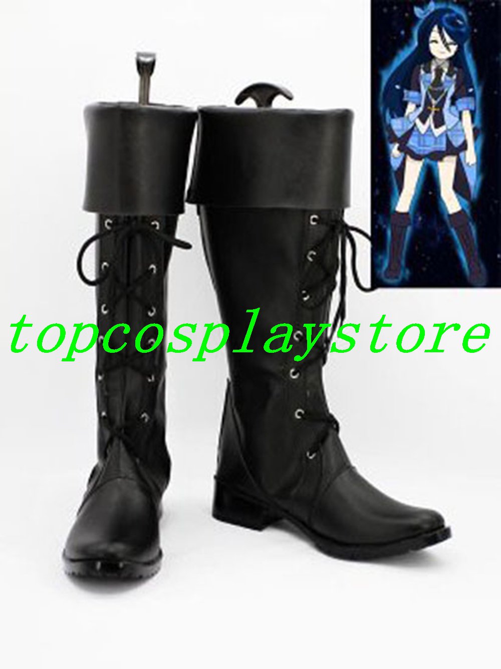 AKB48 AKB0048 RIVER Ver cosplay Shoes Boots black #AKB0021