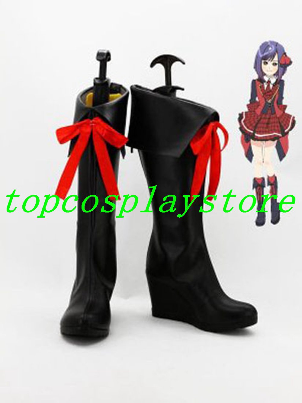 AKB0048 Cosplay Atsuko Katagiri/Atsuko Maeda 13th Cosplay Boots shoes black ver #AKB0028