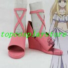 Aldnoah Zero Asseylum Vers Allusia Pink Cosplay Shoes boots pink ver #AZ001