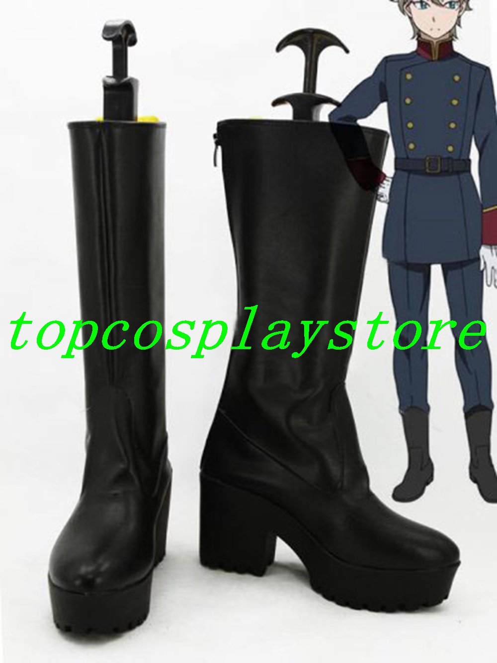Aldnoah Zero Slaine Troyard Cosplay Boots shoes #AZ003