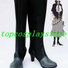 Are you Alice The Queen of Hearts Black PU Leather High Heel Cosplay Boots shoes #AYAC003