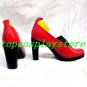 Aria Cosplay Akira E. Ferrari Cosplay Boots shoes red high heel #AC001