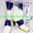 ARIA The Animation Cosplay Akari Mizunashi Cosplay Boots shoes white&blue #AC004