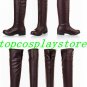 anime Attack on Titan Eren Jaeger / Mikasa / Levil Cosplay Shoes boots brown Ver # AOT 002