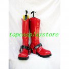 Burst Angel Bakuretsu Tenshi jo Patent Cosplay Boots shoes red #BO005