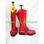 Burst Angel Bakuretsu Tenshi jo Patent Cosplay Boots shoes red #BO005