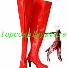 Bayonetta 2 Jeanne Red Female High Heel Cosplay Boots shoes red #BO09